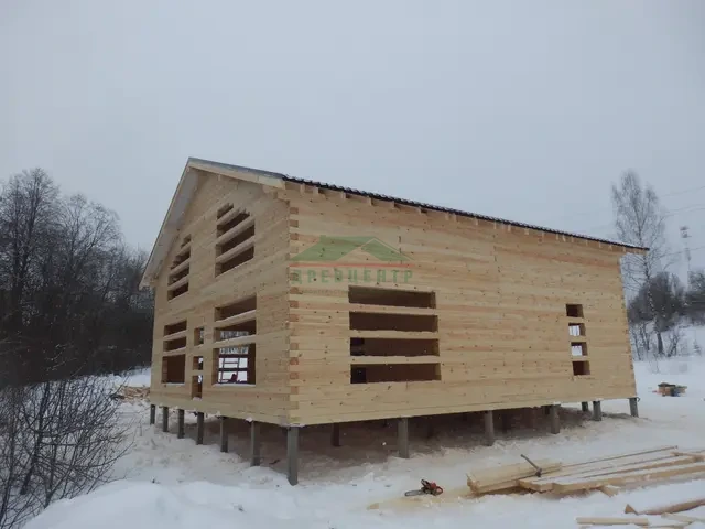 Строительство дома из бруса 12х12 м в Рузском районе СНТ Ракитино, фото 20 из 25
