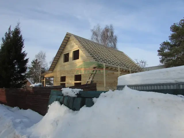 Строительство дома из бруса 8х10 м в Ногинском районе п. им. Воровского, фото 21 из 26