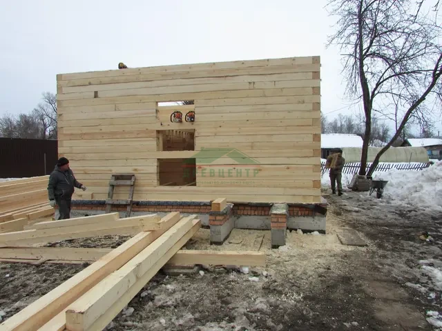 Строительство дома из бруса 6х9 в Калужской области д. Картышово, фото 7 из 16