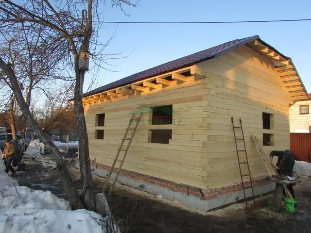 Строительство дома из бруса 6х9 в Калужской области д. Картышово, фото 15 из 16
