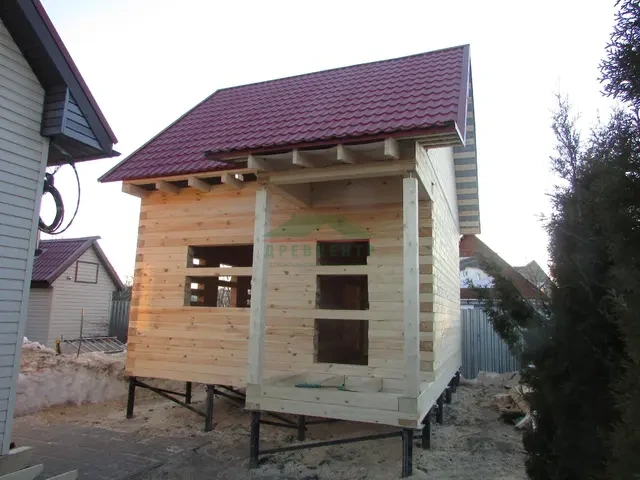 Строительство дома из бруса по проекту ДБ39 в Домодедовском районе д. Ртищево, фото 14 из 15