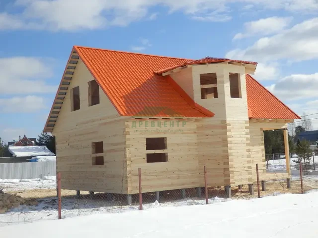 Строительство дома из бруса по проекту ДБ62 в Истринском районе д. Санниково, фото 18 из 21