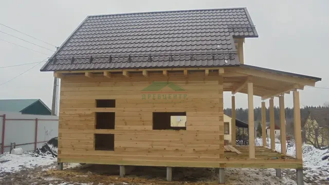 Строительство дома из бруса по проекту ДБ5 в Наро Фоминском районе д.Семенково, фото 11 из 12
