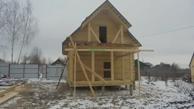 Строительство дома из бруса по проекту ДБ5 в Наро Фоминском районе д.Семенково, фото 8 из 12