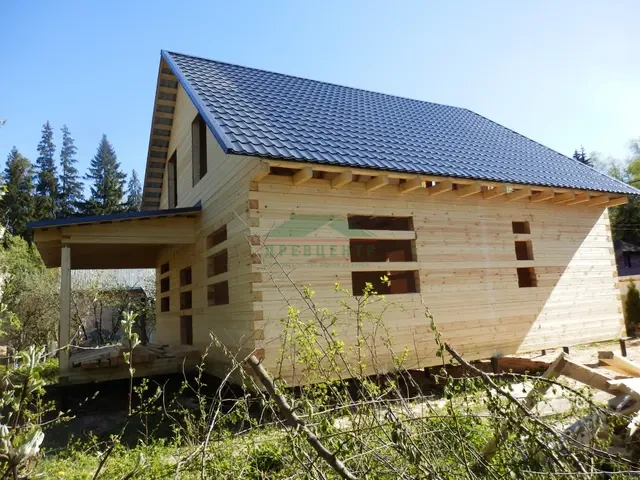 Строительство дома из бруса по проекту ДБ70 в Одинцовском районе д. Сивково, фото 16 из 18