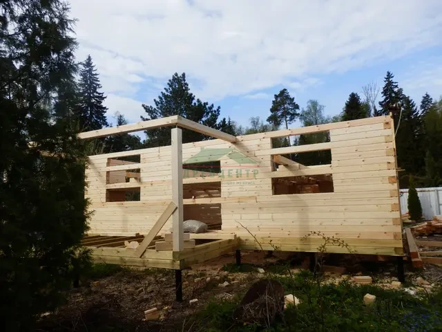 Строительство дома из бруса по проекту ДБ70 в Одинцовском районе д. Сивково, фото 7 из 18