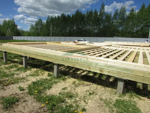 Строительство дома из бруса по проекту ДБ70 в Ярославской области д. Глебовское, фото 8 из 24
