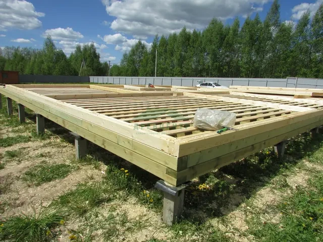 Строительство дома из бруса по проекту ДБ70 в Ярославской области д. Глебовское, фото 7 из 24