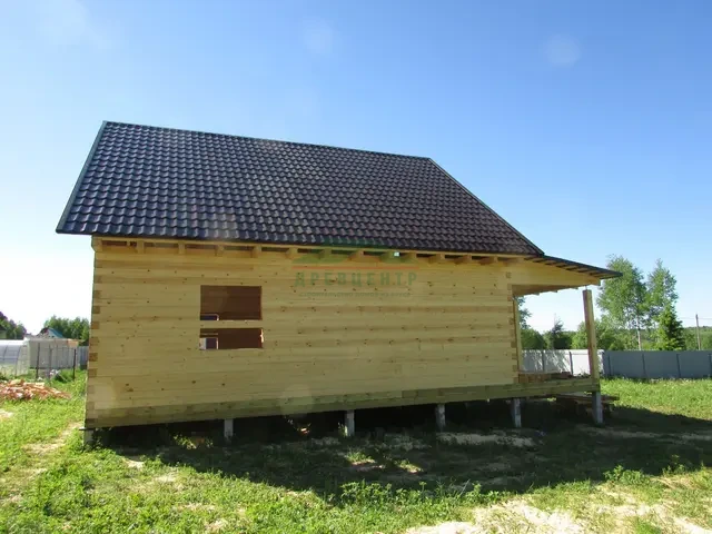 Строительство дома из бруса по проекту ДБ70 в Ярославской области д. Глебовское, фото 21 из 24