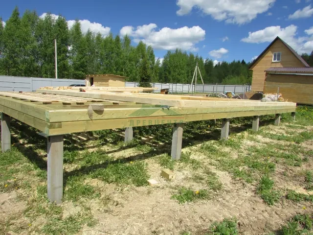 Строительство дома из бруса по проекту ДБ70 в Ярославской области д. Глебовское, фото 10 из 24