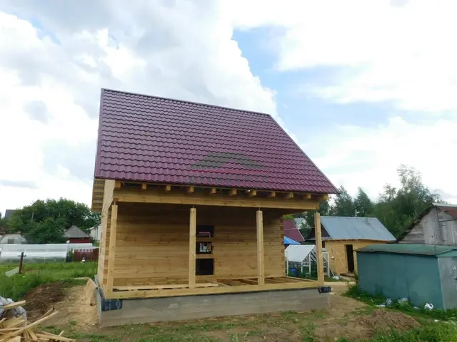 Строительство дома из бруса по проекту ДБ109 в Сергиево Посадском районе, д. Репихово, фото 15 из 16