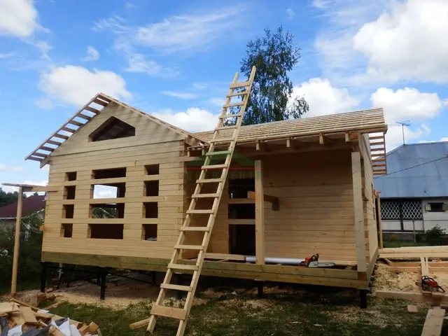 Строительство дома из бруса 7х9 в Одинцовском районе д. Иглово, фото 10 из 16