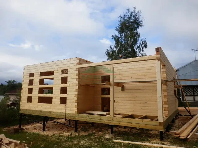 Строительство дома из бруса 7х9 в Одинцовском районе д. Иглово, фото 7 из 16