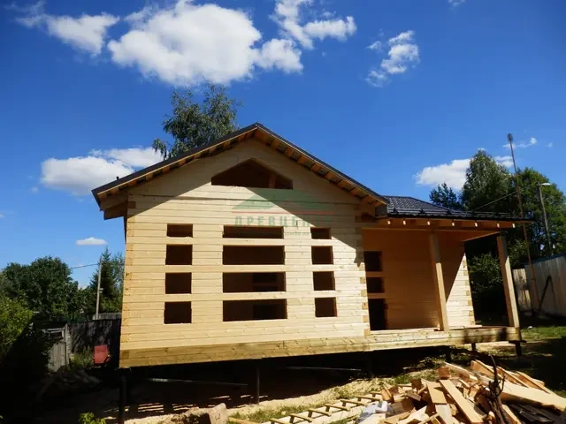Строительство дома из бруса 7х9 в Одинцовском районе д. Иглово, фото 15 из 16