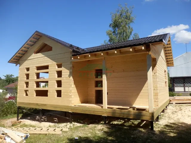 Строительство дома из бруса 7х9 в Одинцовском районе д. Иглово, фото 13 из 16