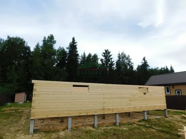 Строительство дома из бруса по проекту ДБ102 в Наро Фоминском районе, д. Санники, фото 7 из 23