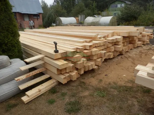 Строительство дома из бруса по проекту ДБ88 в Орехово Зуевском районе СНТ Березки, фото 7 из 25