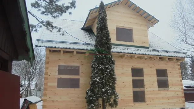 Строительство дома из бруса по проекту ДБ140 в Клинском районе СНТ Нептун, фото 13 из 15