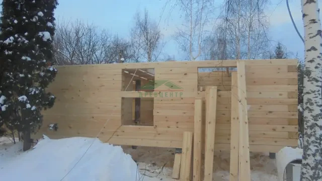 Строительство дома из бруса по проекту ДБ140 в Клинском районе СНТ Нептун, фото 7 из 15