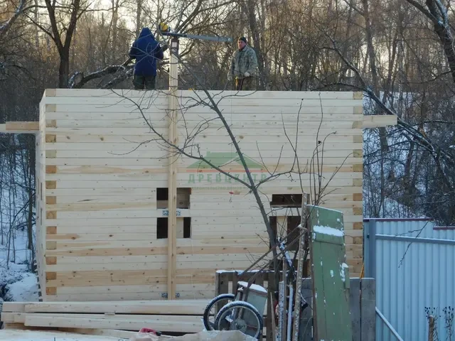 Строительство дома из бруса 6х12 в г. Таруса Калужской области, фото 11 из 18