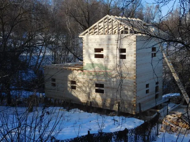 Строительство дома из бруса 6х12 в г. Таруса Калужской области, фото 13 из 18
