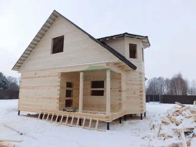 Строительство дома из бруса по проекту ДБ62 в Можайском районе, д. Игумново, фото 29 из 33