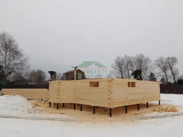 Строительство дома из бруса по проекту ДБ62 в Можайском районе, д. Игумново, фото 17 из 33