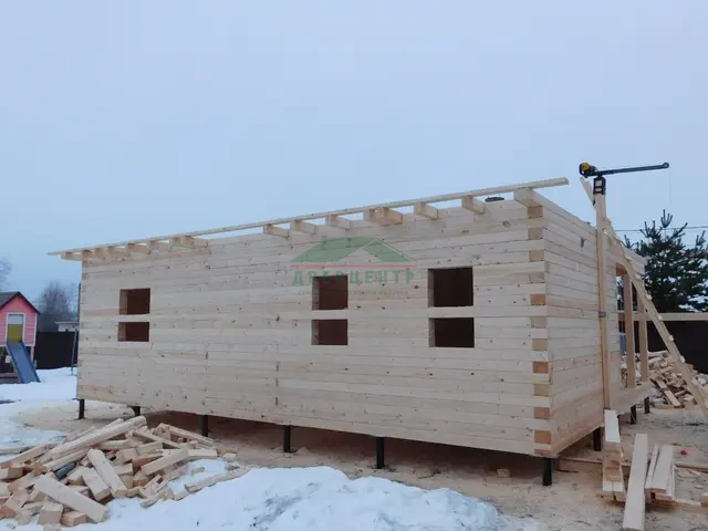 Строительство дома из бруса по проекту ДБ62 в Можайском районе, д. Игумново, фото 23 из 33