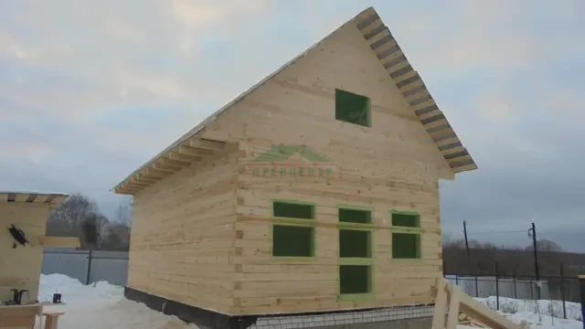Строительство дома из обрезного бруса 6х9 в Тверской области, д. Степурино, фото 9 из 9