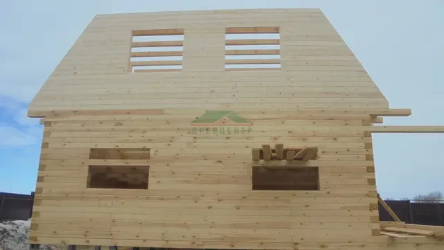 Строительство дома из бруса из бруса 8х9 м в Зарайском районе д. Старо Подгороднее, фото 13 из 20