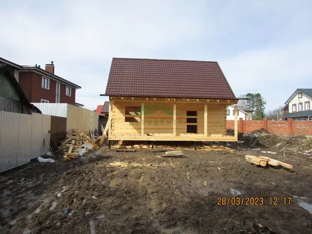 Строительство дома из бруса по проекту ДБ34 в Михайлово Ярцевском поселении, фото 16 из 20