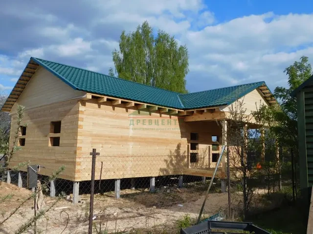 Строительство дома из бруса по проекту ДБ149 в г. Пущино, СНТ Опыт, фото 13 из 16