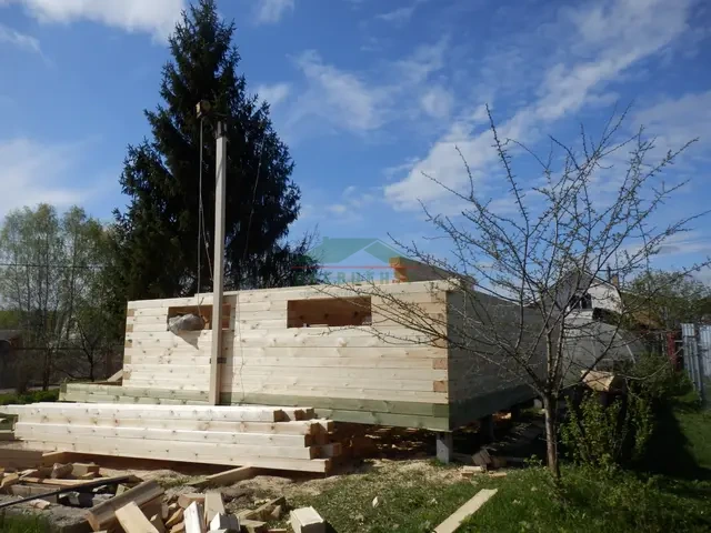 Строительство дома из бруса 6х9 м в п. Фряново, СНТ Козино, фото 7 из 14