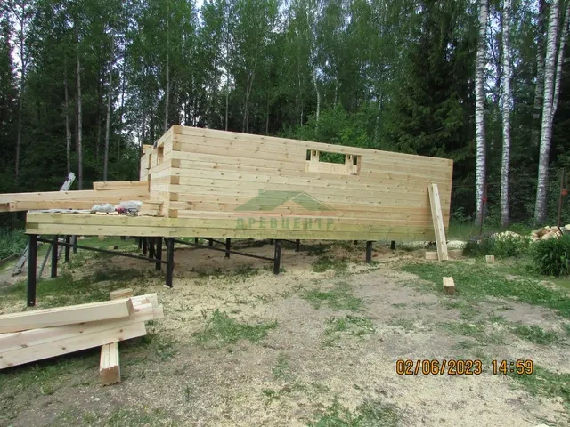 Строительство дома из бруса по проекту ДБ78 в Александровском районе, В. Дворики, фото 9 из 19