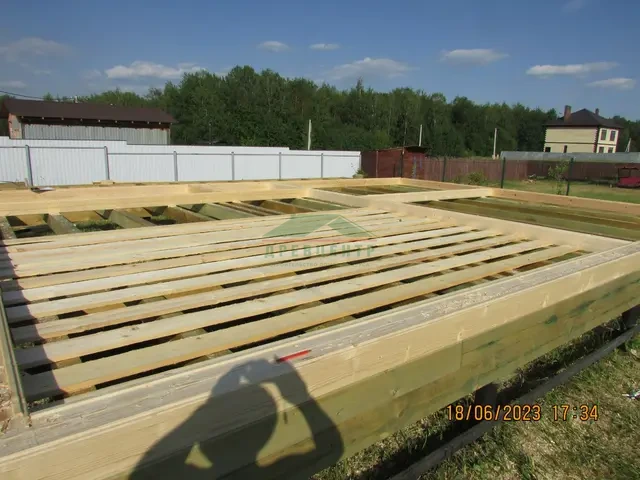 Строительство дома из бруса 6х9 м в Чеховском районе, д. Алферово, фото 11 из 25