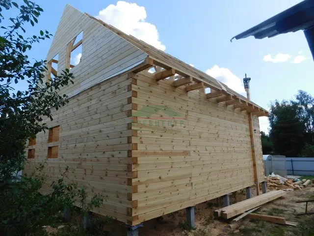 Строительство дома по проекту ДБ63 в Домодедовском районе СНТ Леснянка, фото 13 из 17