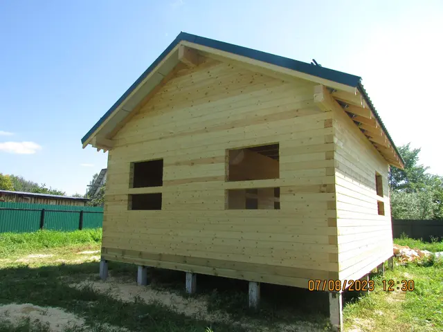 Строительство бани из бруса 6х7м в Ярославской области, д. Куренниново, фото 11 из 11