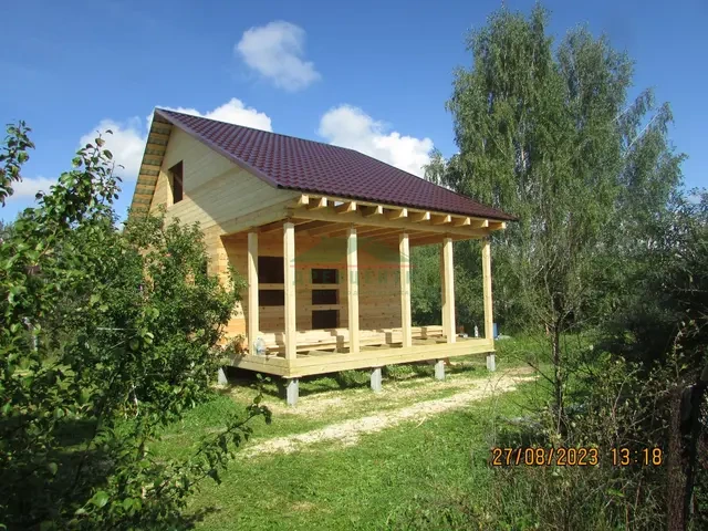 Строительство дома из бруса по проекту ДБ10 в Клинском районе д. Ловцово, фото 11 из 13