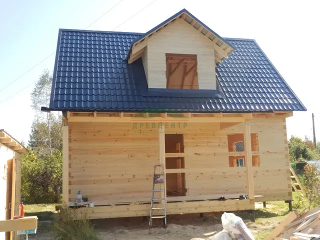 Строительство дома из бруса по проекту ДБ155  в Рузском районе , с. Богородское., фото 7 из 11