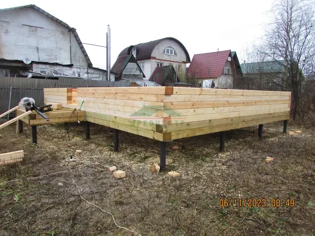 Строительство дома из бруса 6х9. в Одинцовском районе, п. Старый Городок., фото 8 из 24