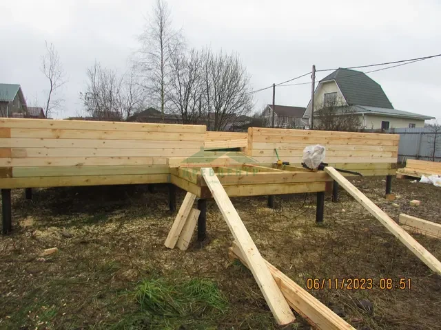 Строительство дома из бруса 6х9. в Одинцовском районе, п. Старый Городок., фото 11 из 24