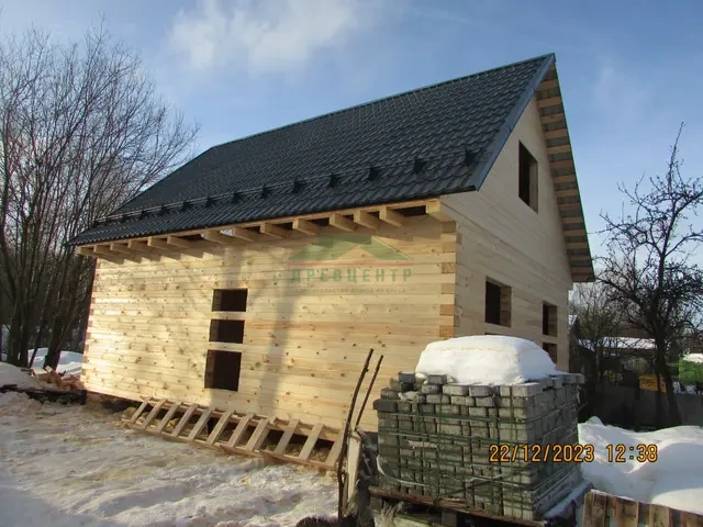 Строительство дома из бруса 6х9 м в Раменском районе СНТ Эврика., фото 12 из 15
