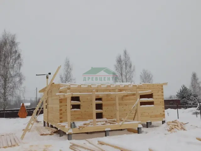 Строительство дома из бруса по проекту ДБ70 в Волоколамском районе, д. Теряево., фото 8 из 15