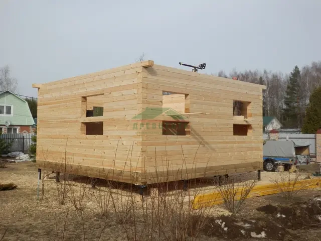 Строительство дома из бруса по проекту ДБ145 в Ярославской области, п. Туношна, фото 10 из 17