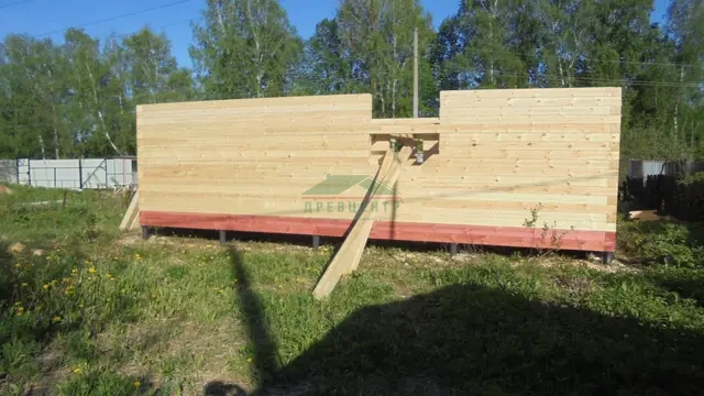 Строительство дома из бруса по проекту ДБ17 в Пушкинском районе п. Софрино, фото 7 из 17