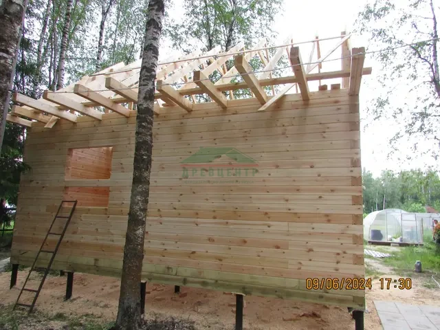 Строительство дома из бруса 6х7 м в Щелковском районе, п. Богослово, фото 14 из 20