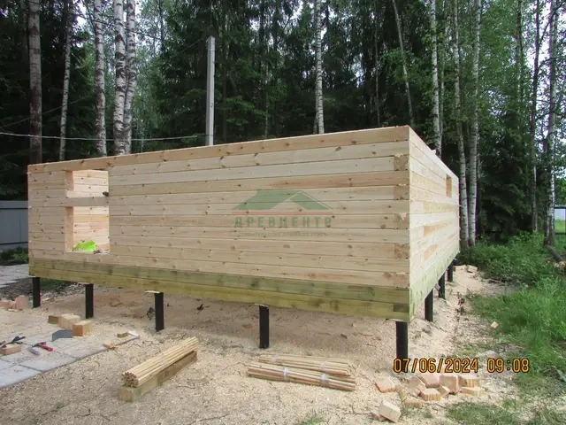 Строительство дома из бруса 6х7 м в Щелковском районе, п. Богослово, фото 7 из 20