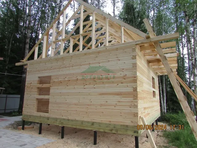 Строительство дома из бруса 6х7 м в Щелковском районе, п. Богослово, фото 17 из 20
