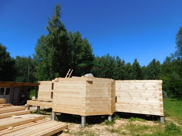 Строительство дома из бруса по проекту ДБ4 в Нижегородской области, д. Апалихино, фото 8 из 18