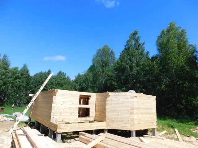 Строительство дома из бруса по проекту ДБ4 в Нижегородской области, д. Апалихино, фото 7 из 18
